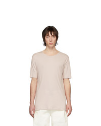 Lemaire Pink Rib Knit T Shirt