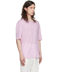 Ermenegildo Zegna Couture Pink Wool T Shirt