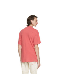 John Elliott Red Faded Pocket T Shirt