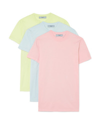 Prada Set Of Three Cotton Jersey T Shirts
