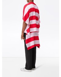 Burberry Striped Cape Oversized T Shirt