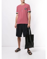 Cerruti 1881 Striped Trim Relaxed Fit T Shirt