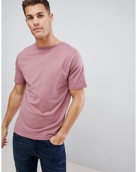 FoR T Shirt With Boat Neck In Pink