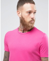 Asos T Shirt With Crew Neck In Pink