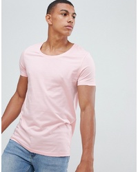 ASOS DESIGN T Shirt With Scoop Neck In Pink