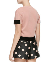 RED Valentino Cropped Pullover W Colorblocking