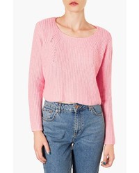 Topshop Ribbed Crop Sweater