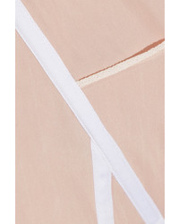 Calvin Klein Collection Lemar Cropped Silk Blend Organza Bustier Top Blush