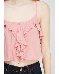 Forever 21 Ruffle Cropped Cami Top