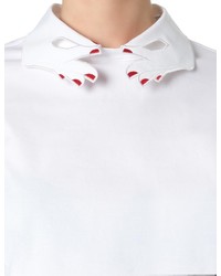 Vivetta White Cotton Cropped Bobby Shirt