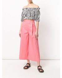 L'Autre Chose Cropped Flared Trousers