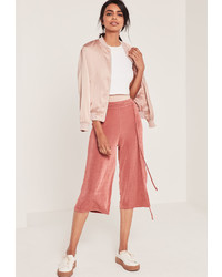 Missguided Slinky Culottes Pink