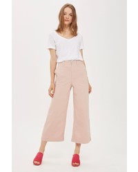 Topshop Twill Sailor Crop Trousers