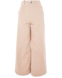 Topshop Twill Sailor Crop Trousers