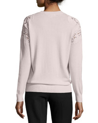 Ted Baker London T Lace Cutout Sweater Nude Pink