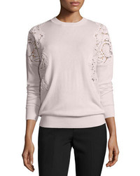 Ted Baker London T Lace Cutout Sweater Nude Pink