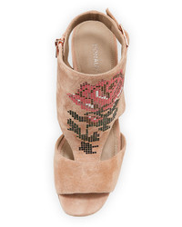 Donald J Pliner Haruna Cutout Floral Sandal