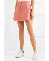 Madewell Frayed Denim Mini Skirt