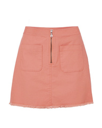 Madewell Frayed Denim Mini Skirt