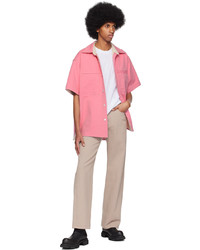 Wooyoungmi Pink Buttoned Denim Shirt
