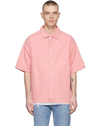 Pink Denim Short Sleeve Shirt