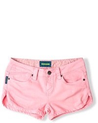 ChicNova Candy Color Denim Shorts With Notched Hemline
