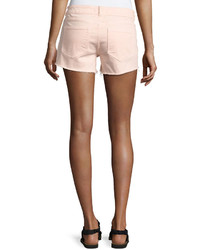 DL1961 Premium Denim Renee Cutoff Step Hem Shorts Pink