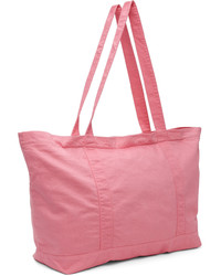 Raf Simons Pink Oversized Denim Tote Bag
