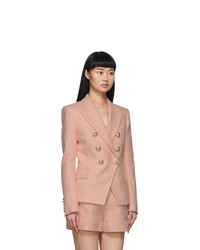 Balmain Pink 6 Button Blazer