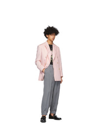 Givenchy Pink Double Breasted Oversized Blazer