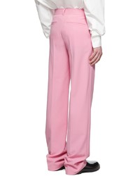 We11done Pink Polyester Trousers