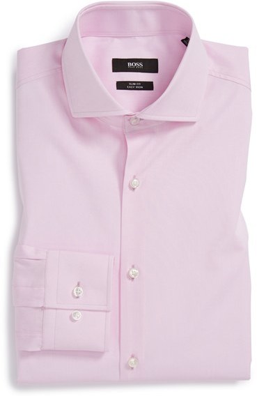 Hugo Boss Boss Jason Ww Slim Fit Easy Iron Solid Dress Shirt, $155 ...