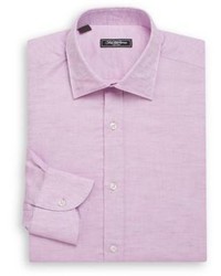 Saks Fifth Avenue Classic Fit Linen Cotton Dress Shirt