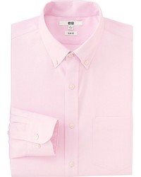 Uniqlo Easy Care Slim Fit Oxford Long Sleeve Shirt