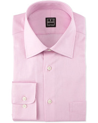 Ike Behar Long Sleeve Regular Fit Dress Shirt Pink Mist
