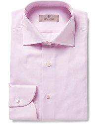 Canali Pink Cotton Twill Shirt