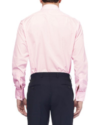 Turnbull & Asser Pink Double Cuff Cotton Shirt