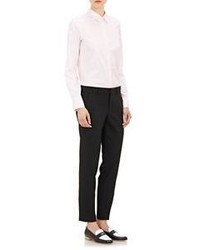 Barneys New York Polished Twill Fitted Shirt Light Pink Pink