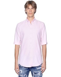 DSQUARED2 Raw Cut Cotton Oxford 34 Sleeve Shirt