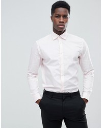 Esprit Slim Fit Smart Shirt In Pink With Easy Iron
