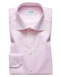 Eton Slim Fit Solid Dress Shirt