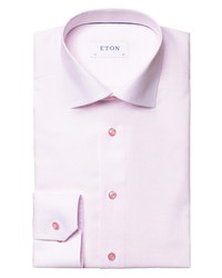 Eton Slim Fit Solid Dress Shirt