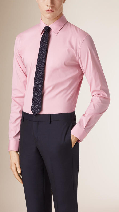 burberry shirt pink