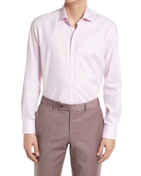 Ledbury Tailored Fit Solid Dress Shirt In Pink At Nordstrom