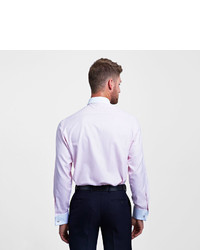 Thomas Pink Streatham Texture Slim Fit Double Cuff Shirt