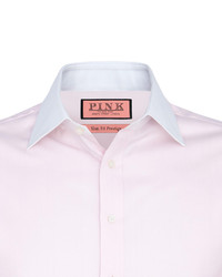 Thomas Pink Streatham Texture Slim Fit Double Cuff Shirt