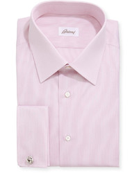 Brioni Tonal Rope Stripe Shirt Pink