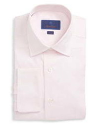 David Donahue Trim Fit Solid Dress Shirt