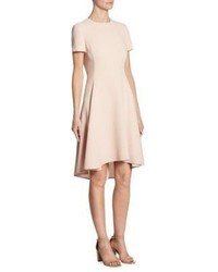 DKNY Asymmetrical Hem Short Sleeve Dress