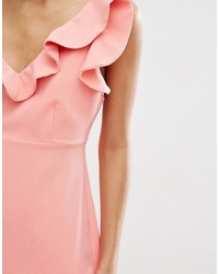 Asos Collection Structured Frill A Line Mini Dress